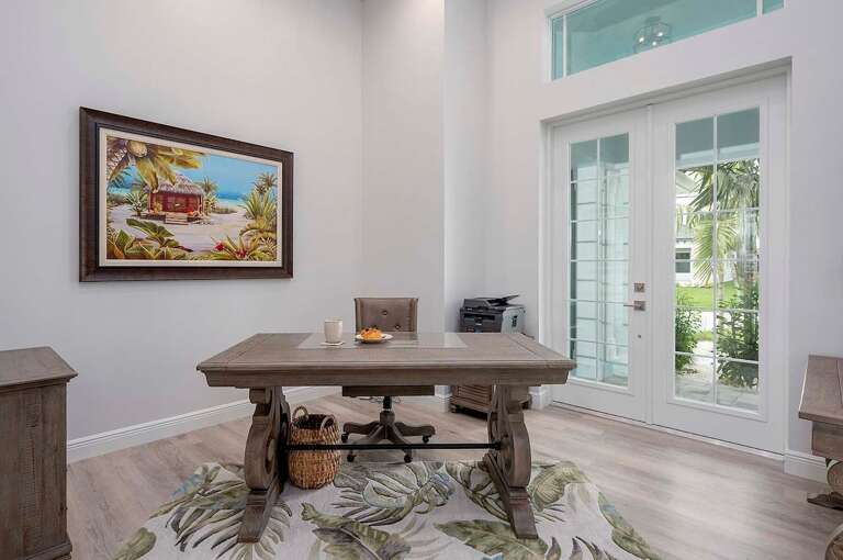Office with Garden Views