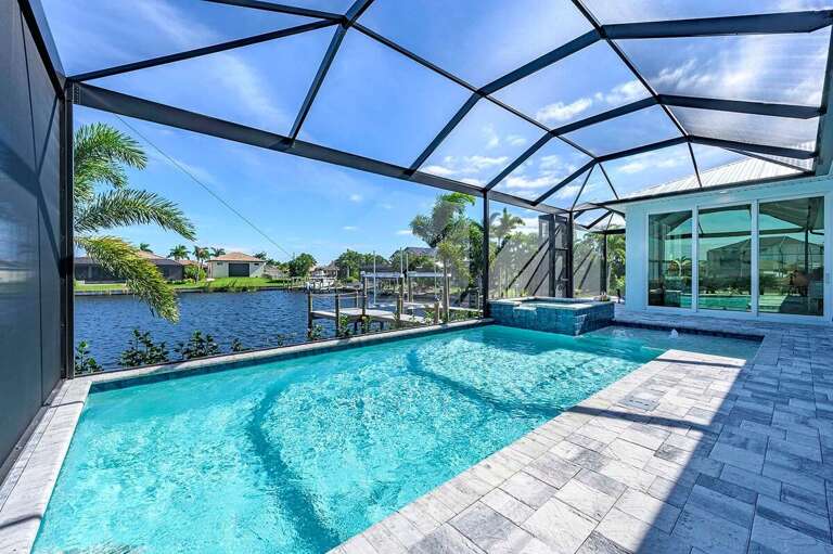 Pool Area with Canal View