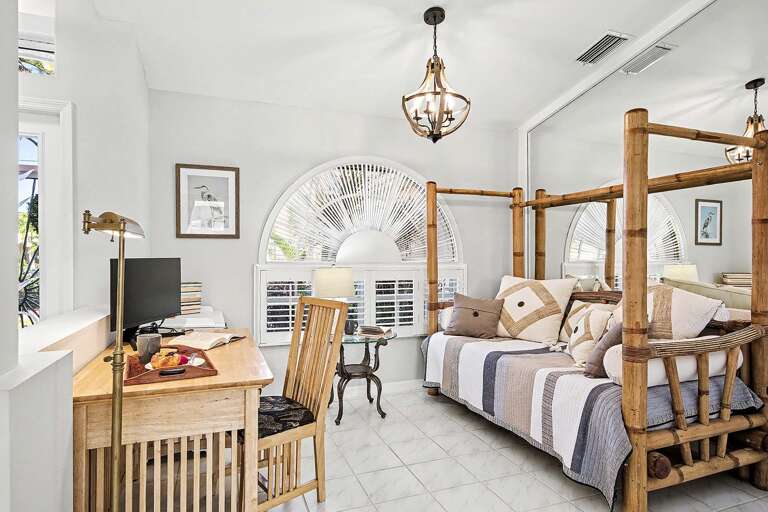 Designated Work Space with Large Day Bed for Reading or Additional Sleeper Option