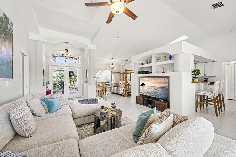 Large Living Room with Plenty of Space for Family Movies
