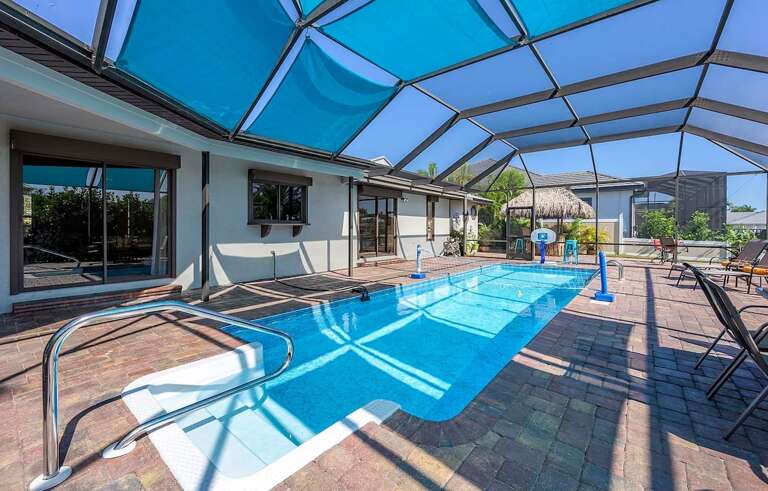 Pool with Sun Shades