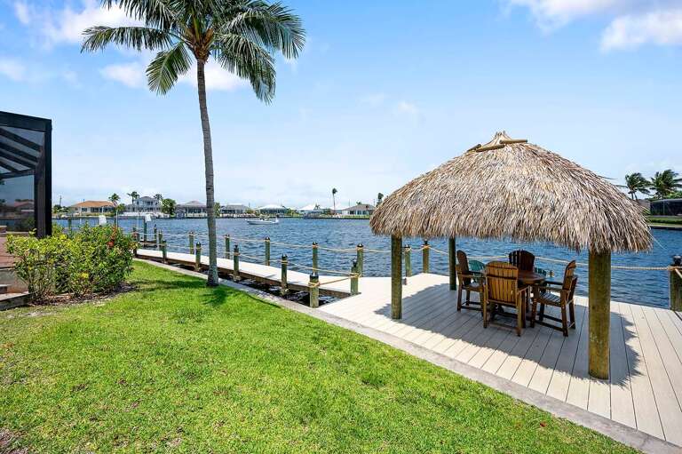 Enjoy Amazing Waterview from Your Tiki Hut
