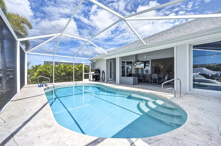 Southern Facing Pool with Lots of Sun Exposure