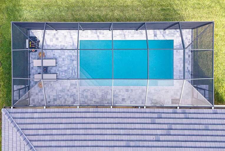 Aerial View of Pool Area