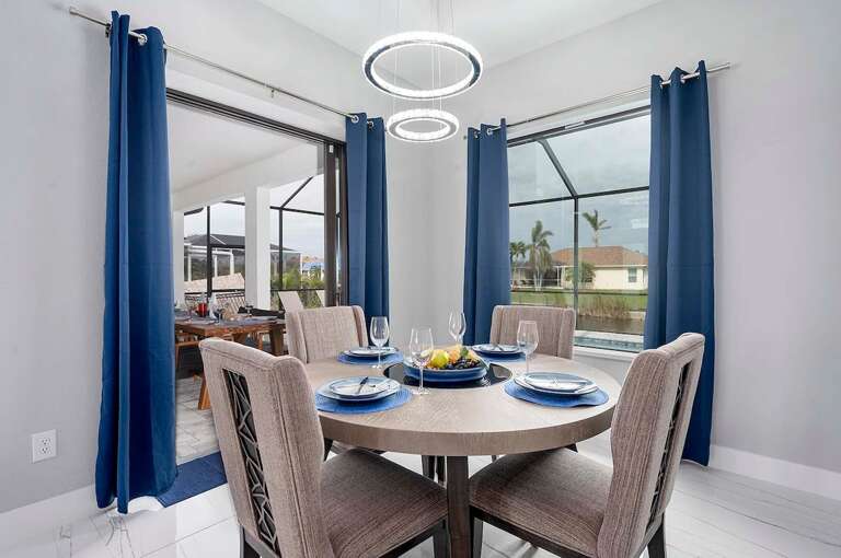 Dining Area with Pool Views