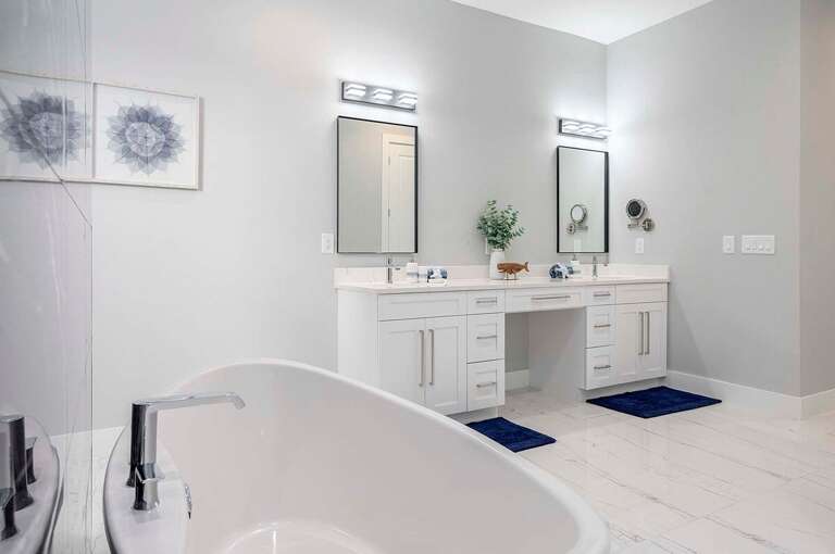 Main Bedroom Bathroom with separate Vanities