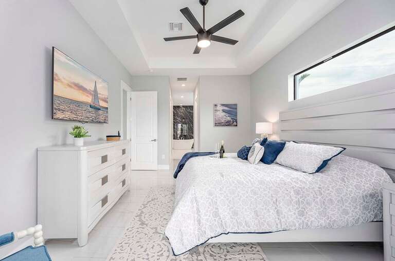 Main Bedroom with TV and King Bed