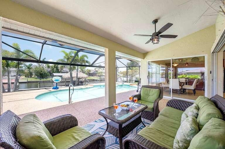 Kick Back and Relax in this Comfortable Conversation Area