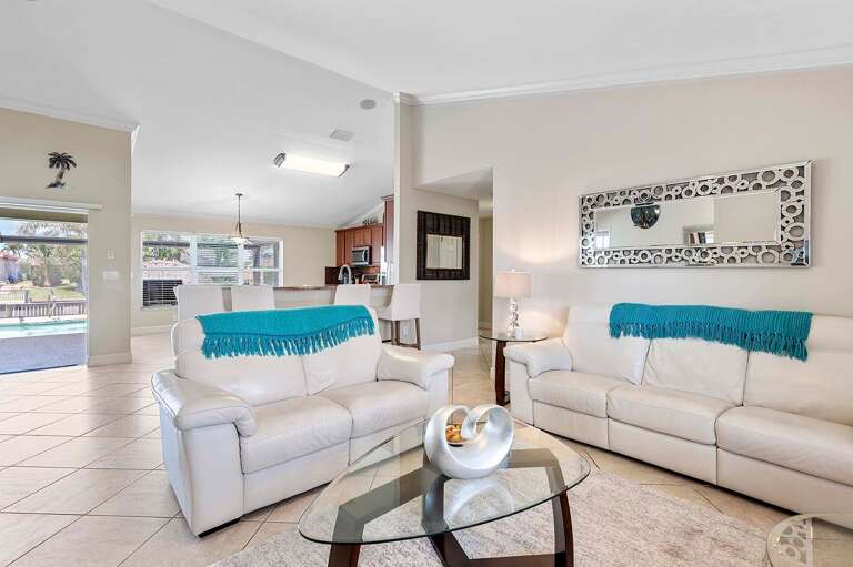 Living Room with Garden Views