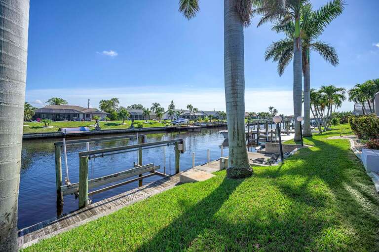 Backyard with Boat Dock