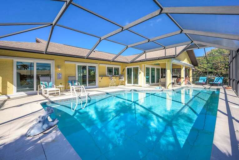 Villa Pelican Lanai and Pool Area