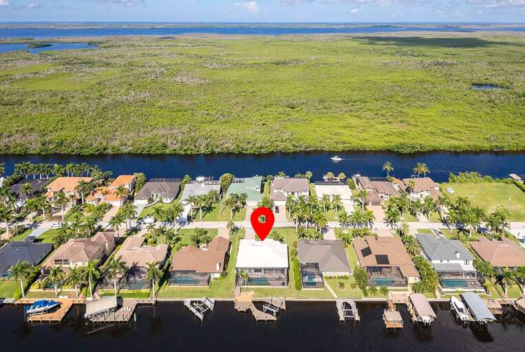 Aerial View of the Pool and Lanai