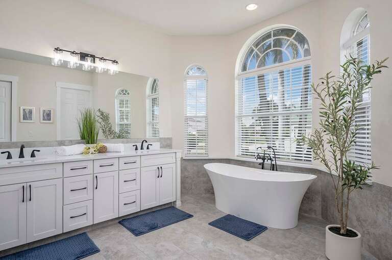 Main Bathroom with Dual Sinks