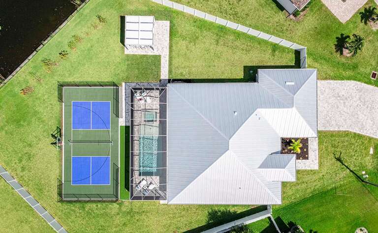 Aerial View of Pickleball Palace