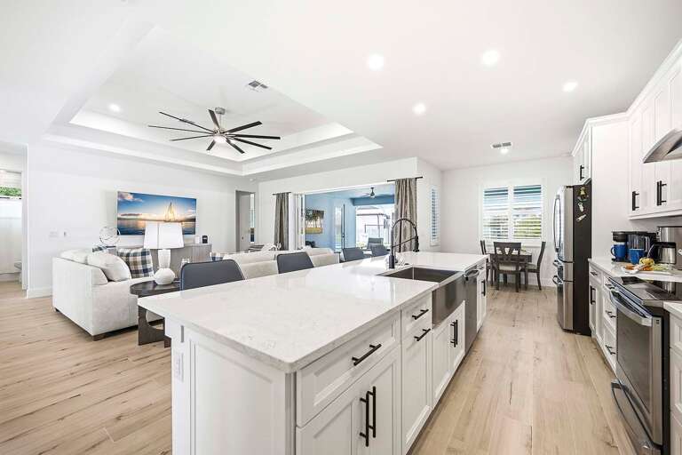 Open Living and a Large Kitchen Island for Entertaining