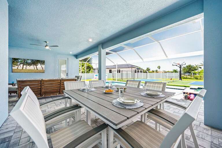 Welcome to Your Outdoor Entertainment Area with Covered Lanai for Al Fresco Dining