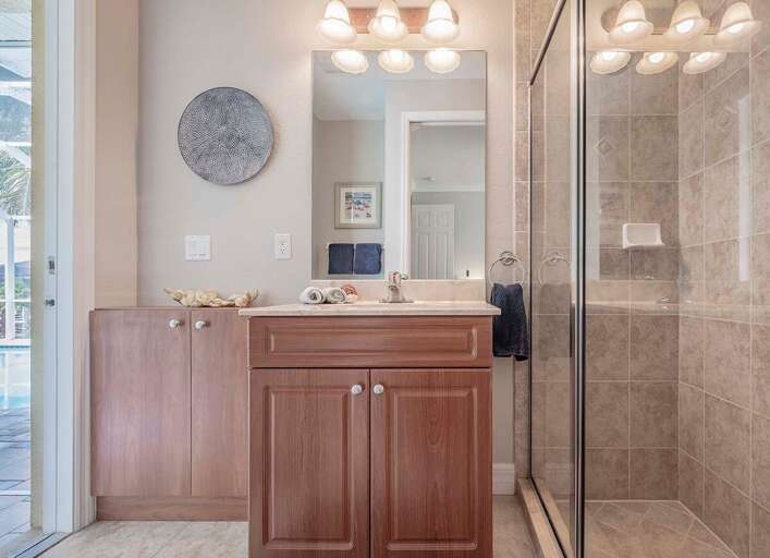 Guest Bathroom/Pool Bathroom  with Shower