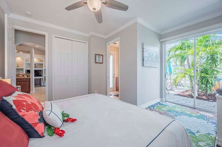 King Bedroom with Patio Access