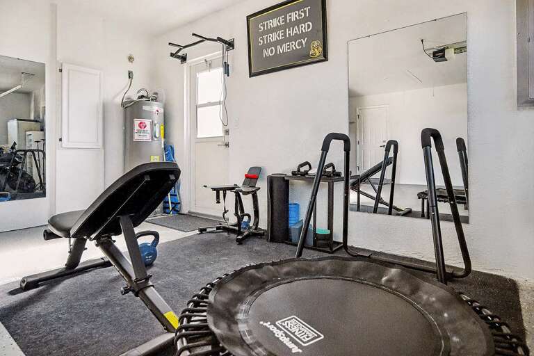Work Out Area in Garage