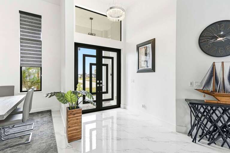 Salty Sunshine Getaway Foyer and Double Glass Entrance Doors