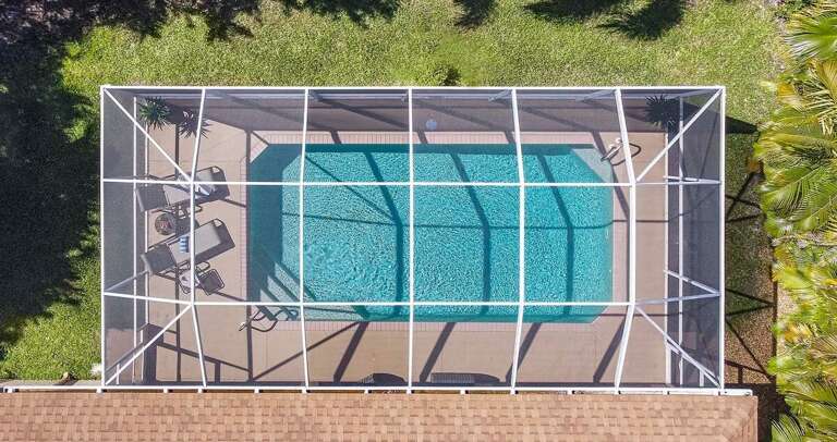 Aerial View of the Pool Area