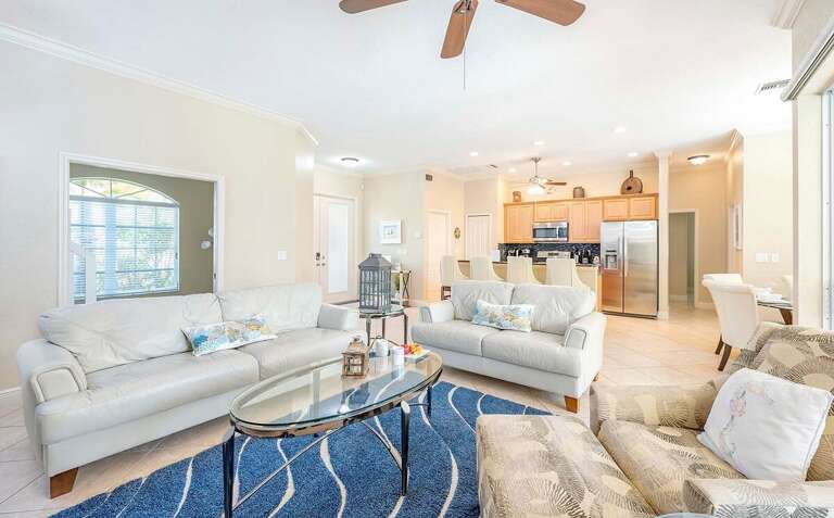 Living Room Open to the Kitchen