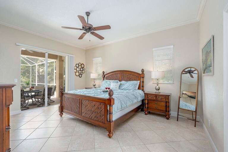 Main King Bedroom Suite with Patio Walk Out