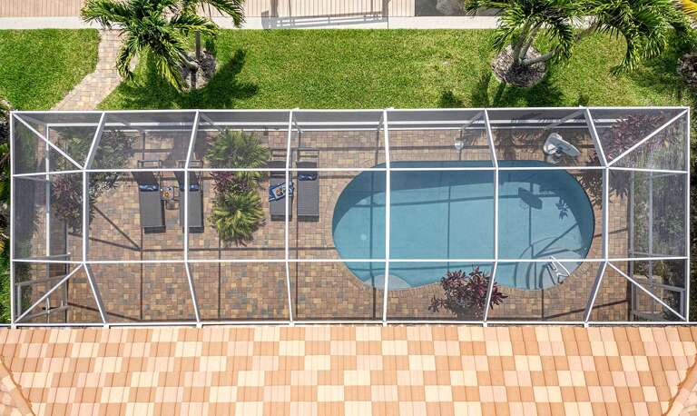 Aerial View of the Pool Area