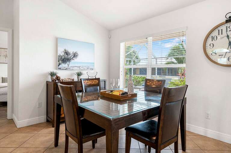 Dining Area with Great Views of the Outdoor Lush Landscape