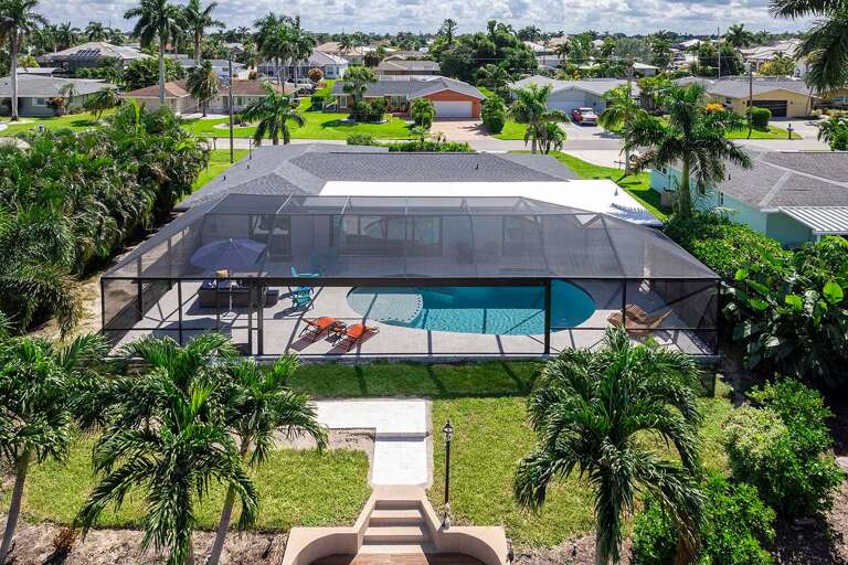 Bird Eye View of Searenity By the Gulf of the Backyard