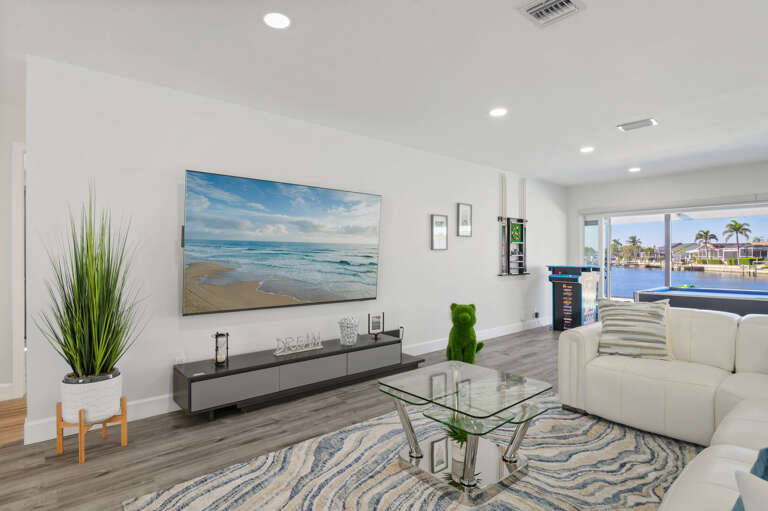 Large TV with Streaming Services