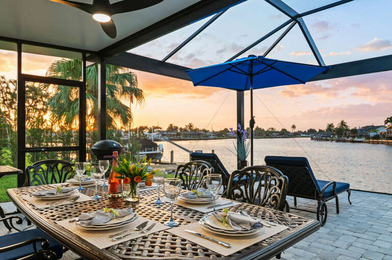 Sunset Dinner on the Patio