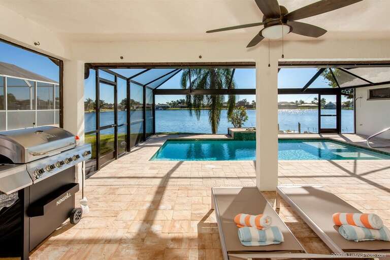 Southern Facing Lanai and Swimming Pool