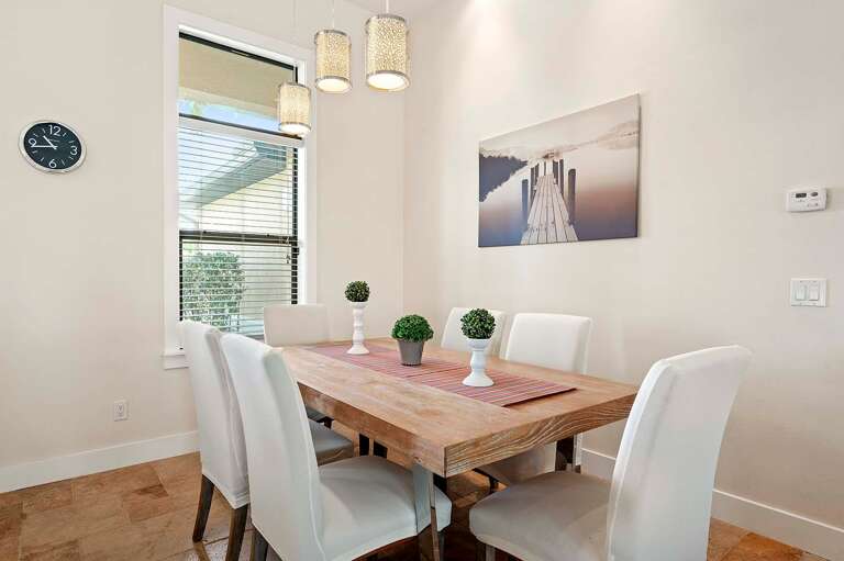Formal Dining Area with Garden View