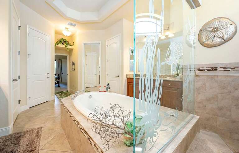 Main En-suite Bathroom with Wrap Around Shower