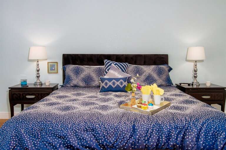 Primary Bedroom with King Size Bed on Ground Floor
