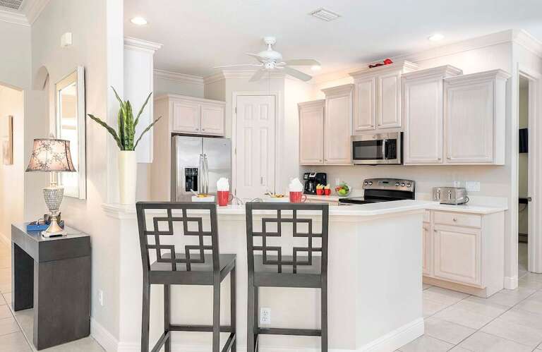 Open Kitchen with Stainless Applicances