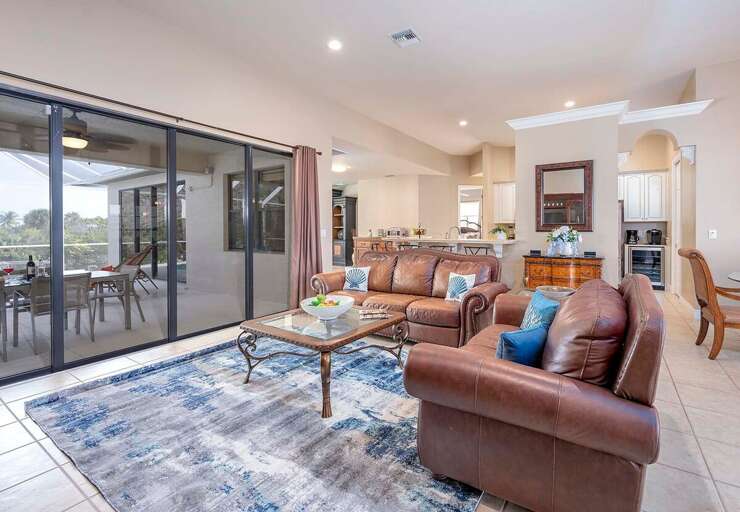 Living Room with View of the Lanai