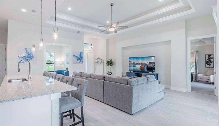 Open Living Room with Comfortable Couches