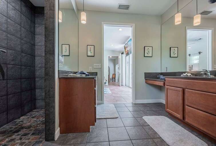 Primary Bathroom with Soaking Tup and Walk in Shower