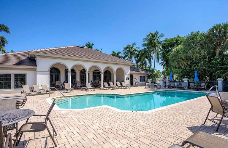 Community Pool with Sun Lounges