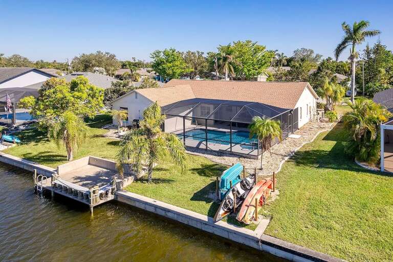 Aerial View of Turtle Cay Backyard