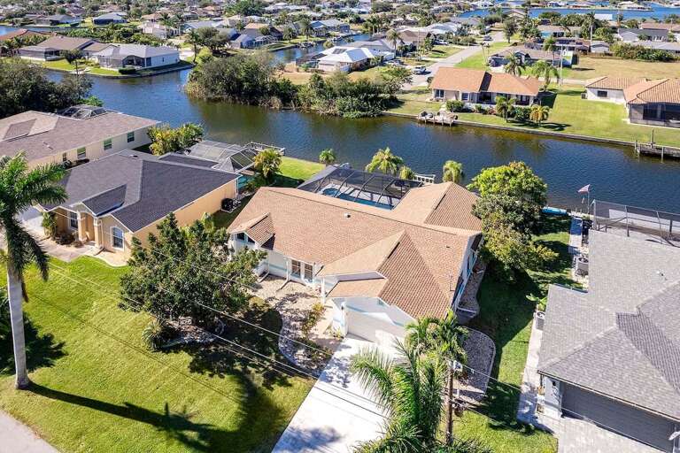 Aerial View of Turtle Cay and the Neighborhood