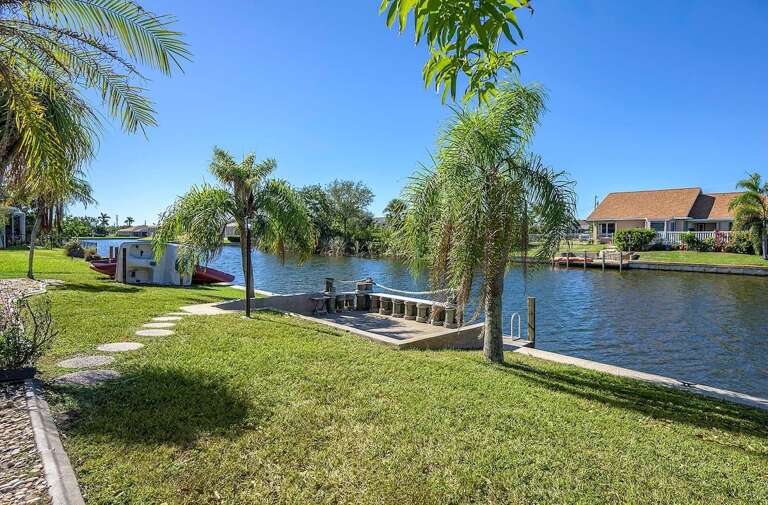 Garden and Walkway to Boat Dock Area