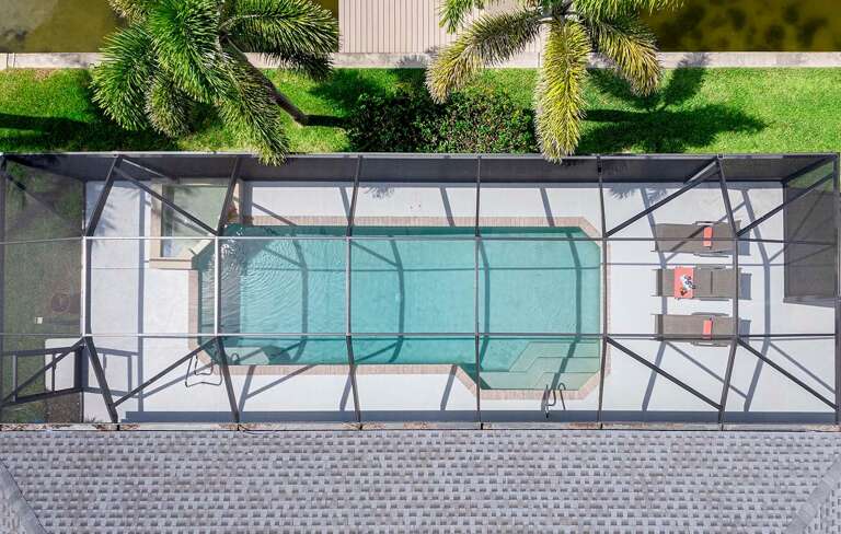 Aerial View of the Pool Area