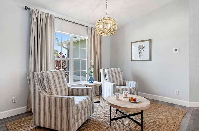 Front Sitting Room Great for Reading and Relaxing
