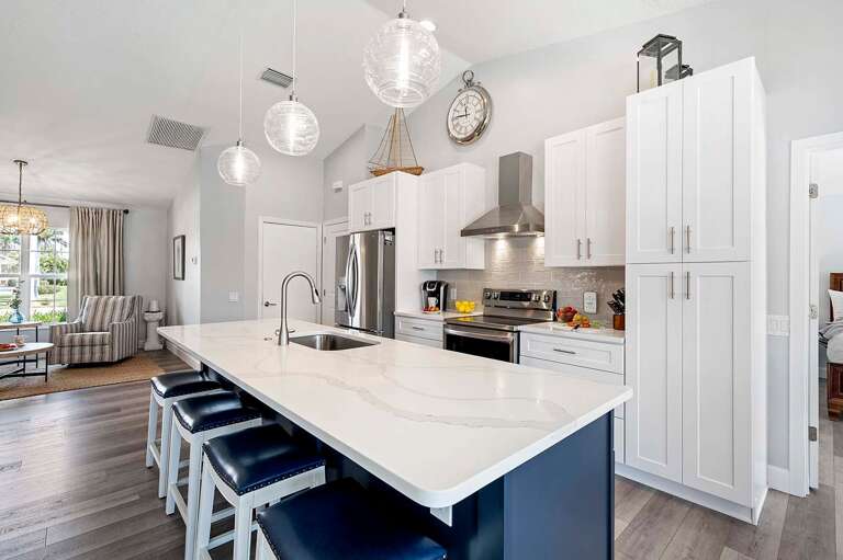 Kitchen Island Offers Additional Seating Options