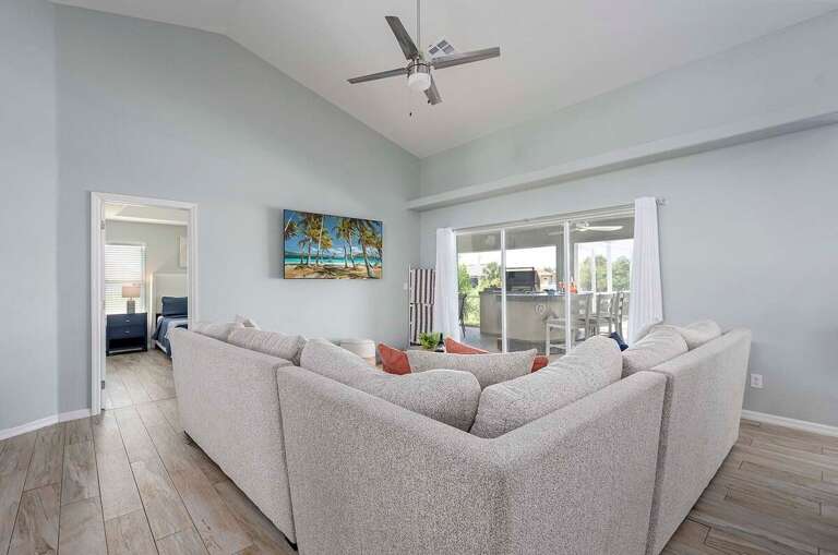 Comfortable Couch offers Relaxing Time in the Living Room