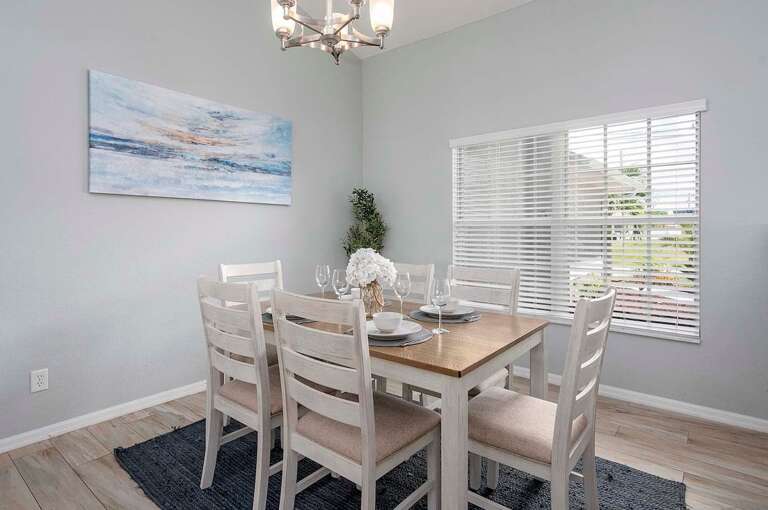 Formal Dining Area with Garden Views