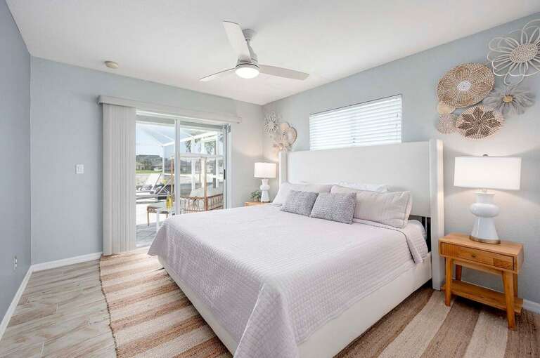 Main King Bedroom with Access to Patio